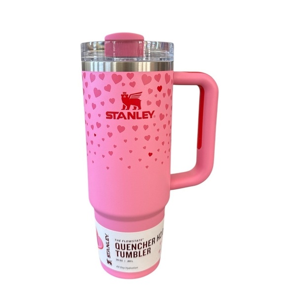 Target Stanley 30oz Stainless Steel H2.0 Flowstate Quencher Tumbler Sweet Hearts - Picture 2 of 8